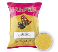 Jalpur Couscous - 1kg | Traditional Berber Semolina Dish | Low-Calorie, Fat-Free, Sugar-Free | Great Rice Alternative | Vegan & Versatile Grain for Salads, Stews, and Meals