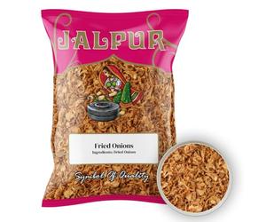 Jalpur Miller’s Fried Onions | Crispy Fried Onions 200g | Ready to Use | Crunchy Golden Onion Topping for Curries, Salads, Burgers, Soups & More | Vegetarian Snack & Garnish |