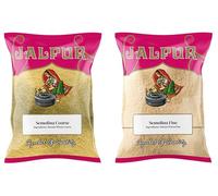 Jalpur Miller’s Semolina Combo Pack | Semolina Yellow Coarse 300g & White Fine 500g | Premium Quality Sooji for Baking