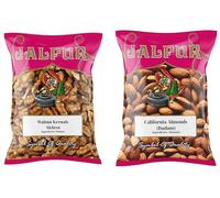 Jalpur Miller's Nut Combo Pack - Walnut Kernels 1kg + Almonds 1kg (2 Pack) | Premium Quality Dry Fruits | Fresh Walnuts & Almonds for Snacking, Baking, Cooking & Gifting | Vegetarian-Friendly Nut Pack