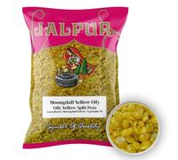 Jalpur Millers Oily Yellow Split Peas (Moong Dall Oily) - 100g - Mild-Tasting De-Skinned Moong Dal for Soups, Khichdi, Dals, and Indian Cooking - High in Protein & Fiber - Freshly Packed