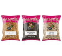 Jalpur Millers Spice Combo Pack - Yellow Mustard seeds 100g, Black Mustard Seeds 100g & Cumin seeds 100 g - Freshly Packed Whole Spices - Must-Have Indian Cooking Essentials - 3 Pack