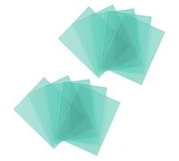 JALUWELD 10PCS Welding Helmet Screen Outer Replacement Cover Lens Welding Mask Outside Lens Transparent Protective Film Covers (123 x 98mm)