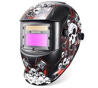 JALUWELD Auto Darkening Welding Helmet Adjustable Welding Mask Battery & Solar Powered Welders Helmet DIN9-13 Shade Welders Mask Arc Tig Mig Grinding