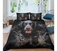 JALYKA English Cocker Spaniel 3D Printed Quilt Cover Set 3 Pieces Bed Duvet Set Soft Easy Care with Zipper Closure，Pillowcases for Teens And Adults King（220x240cm）