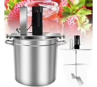 Jam Automatic Stirrer, Automatic Food Mixer -Commercial Heating Mixer With 4 Blade Stirring Scraper,for Making Jam, Sauce, Filling, Hot Pot Seasoning Bottom Soup Stirre(25l)