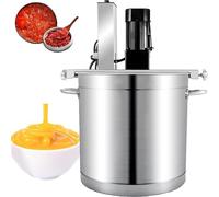 Jam Automatic Stirrer, Stainless Steel Electric Mixer Machine, Automatic Pot Stirrer with 4-Blade Scraper, Adjustable Speed Control for Making Jam, Hot Pot Seasoning Bottom Soup Sauce 25l