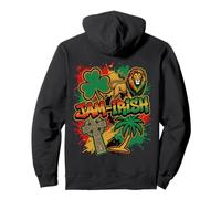JAM-IRISH Half Jamaican Half Irish Lion Shamrock Streetwear Pullover Hoodie