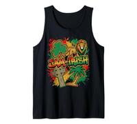JAM-Irish Half Jamaican Half Irish Lion Shamrock Streetwear Tank Top