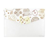 Jam Jars A4 Plastic Wallet, Clear Plastic Folders, A4 Organiser Folder, Desk Accessories Pockets Wallet, Concertina File Expanding with Snap Button, Pouches for School Office Home Travel