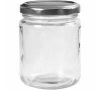 Jam Jars Bottles Glass Transparent Airtight Preserve Silver Lid 100-270ml Pick