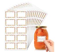 Jam Labels for Jars, 200Pcs Easy Peel Off Jam Jar Labels, Self Adhesive Waterproof Food Label Stickers Freezer with Easy Write Surface for Jams & Preserves(40 x 60mm)