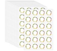 Jam Labels for Jars, 312 Pcs Jam Jar Labels Self Adhesive Easy Peel 38mm Round Sticky Jar Label Stickers for Kitchen Food Bottle