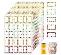 Jam Labels for Jars, 510 Pcs Jam Jar Labels Self Adhesive Easy Peel, Food & Freezer Label, Waterproof Foods Label Stickers Freezers for Kitchen Freezer Food Containers Bottle