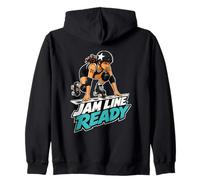 Jam Line Ready Quad Skater Zip Hoodie