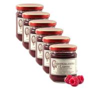 Jam of fresh fruit sacred benedict Montepulciano lamponi con zucchero (6 jares 210 grams)