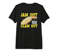 Jam Out with Your Clam Out Razor Clam Geoduck Clamming Premium T-Shirt