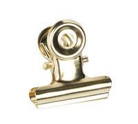 JAM PAPER Bulldog Clips - Small - 22mm - Gold - 25/Pack