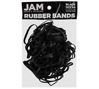 JAM PAPER Durable Rubber Bands - Size 64 - Black Multi-Purpose Rubberbands - 100/Pack