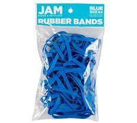JAM PAPER Durable Rubber Bands - Size 64 - Blue Multi-Purpose Rubberbands - 100/Pack