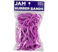 JAM PAPER Durable Rubber Bands - Size 64 - Purple Multi-Purpose Rubberbands - 100/Pack