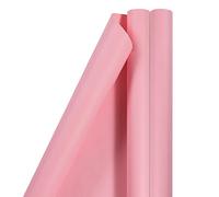 JAM Paper Gift Wrap - Matte Wrapping Paper - 50 Sq Ft Total (30 in x 10 Ft Each) - Matte Light Baby Pink Pastel - 2 Rolls/Pack