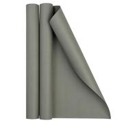 JAM Paper Gift Wrap - Matte Wrapping Paper - 52.6 Sq Ft Total (17 in x 18 Ft Each) - Matte Grey - 2 Rolls/Pack
