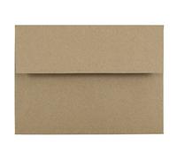 JAM PAPER Invitation Envelopes - 120.7 x 165.1 mm - Brown Kraft Recycled - 50/Pack