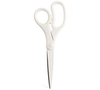 JAM PAPER Multi-Purpose Precision Scissors - 203.2 mm - White - Ergonomic Handle & Stainless Steel Blades - Sold Individually