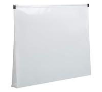 JAM Paper Plastic Envelopes with Zip Closure - Letter Booklet - 9 3/4 x 13 - White - 12/Pack