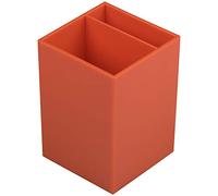 JAM PAPER Plastic Pen Holder - Orange - Desktop Pencil Cup Sold Individually