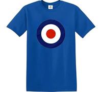 Jam Scooter RAF Logo T-Shirt for Men - Cotton Casual MOD Mens T-Shirt for Gift (Sport Gray, M)