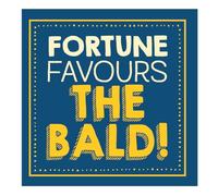 Jam & Toast, Birthday Card for Him, Fortune Favours the Bald! Male Birthday Card, Funny Birthday Card for Him