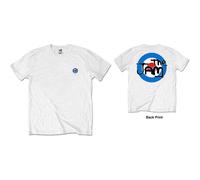 (XL, White) The Jam T Shirt Classic MOD Target Band Logo Back Print new Official Mens