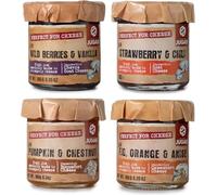 Jam Variety Selection - Unique Flavours: Pumpkin & Chestnut, Fig Orange & Anise, Strawberry & Chilli, Forest Fruits & Vanilla. Perfect for Cheese Pairing - Pack of 4x180g
