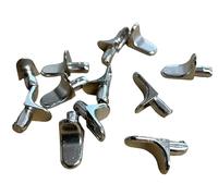 JAM2DAY 12 x Shelf Support Studs Pegs for Standard 5 mm Hole - Strong 60kg Load Capacity (Steel with Twin Groove)