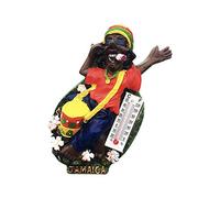 Jamaica 3D Hip Hop Man Fridge Magnet Souvenir Gift,Handmade Home & Kitchen Decoration Jamaica Refrigerator Magnet Collection