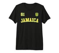 Jamaica 61 Independence Day 2023 Jamaican Flag Clothing Premium T-Shirt