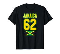Jamaica 62 Jamaican Independence Flag Value Graphic T-Shirt, Men, Black, L