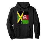 Jamaica Afghanistan Half Flag Jamaican Afghan Heritage Pullover Hoodie