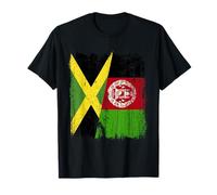 Jamaica Afghanistan Half Flag Jamaican Afghan Heritage T-Shirt