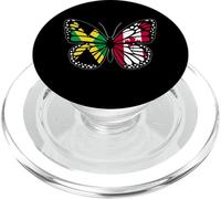 Jamaica and Canada Butterfly Half Jamaican Canadian Roots PopSockets PopGrip for MagSafe