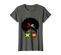 Jamaica and Grenada Mix Afro Bun Grenadian and Jamaican T-Shirt