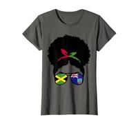 Jamaica and Montserrat Mix Afro Hair Jamaican Montserratian T-Shirt