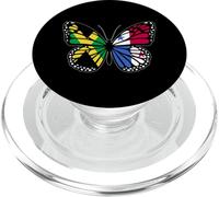 Jamaica and Panama Butterfly Half Jamaican Panamanian Roots PopSockets PopGrip for MagSafe