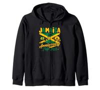 Jamaica Anniversary Trip 2026 - Beach Vacation Couple Summer Zip Hoodie