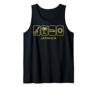 Jamaica Bobsled Palm Tree Sun Vacation Island Design Tank Top