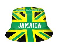 Jamaica Bucket Hat for Men Women, Unisex Jamaica Flag Hat Outdoor Beach Sun Hat Summer Fisherman Cap, Jamaica Flag 01, One size