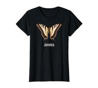 Jamaica Butterfly, Cute Swallowtail Tropical Nature Lover Value Graphic T-Shirt, Women, Black, S