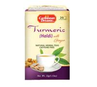 Jamaica Caribbean Dreams Tumeric Haldi Ginger Herbal Tea 20 Tea Bags